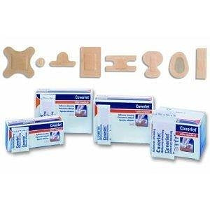 BSN Medical Coverlet Fabric Adhesive Bandages - Coverlet Fabric Adhesive Bandage, Woven, Strip, 2" x 3" - 00340000