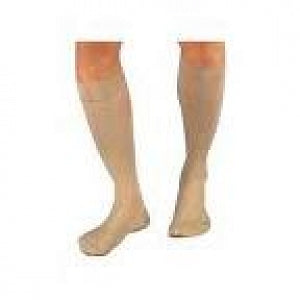 BSN Medical Jobst Knee-High Closed-Toe Compression Stockings - Knee High Vascular Support Stocking, Closed Toe, Size M, Beige, 30 - 40 mmHg - 114631