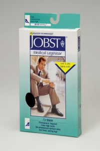 BSN Medical Knee High Ribbed Compression Socks - RIBBED, MEN, KNEE-HI, CLOSE TOE, KHAKI, XL - 115103