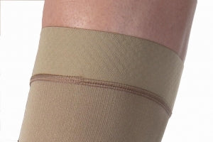 BSN Medical Knee High Ribbed Compression Socks - RIBBED, MEN, KNEE-HI, CLOSE TOE, KHAKI, XL - 115103