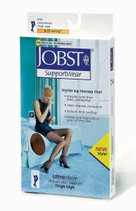BSN Medical Anti-Embolism Thigh Stockings - Anti-Embolism Stocking, Thigh-High Support, Size L, Beige - 117223