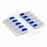 Welch Allyn Burdick Clear Choice ECG Lead Adapter Clips - Clear Choice Adapter Clip, Blue, 10 Clips / Pack, 3/4 mm - 9325-003-50