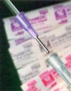 BD Luer-Stub Adapter Intramedic Adapters - Luer-Stub Adapter Catheter Needle with Safety Tip, 17G x 1/2" - 427562