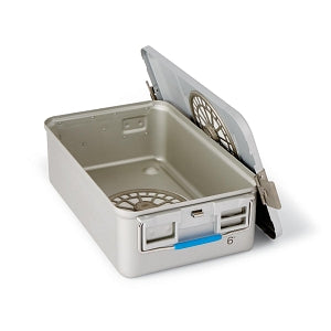 Medline 3/4 Size SteriPure Sterilization Containers - Container, 3/4 Size, 5.38", Perforated - BDR21113W