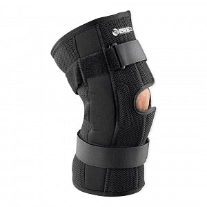 Breg Economy Hinged Knee Brace - Wraparound Neoprene Economy Hinged Knee Brace with Open Back, Pull-On, Size S - 06722