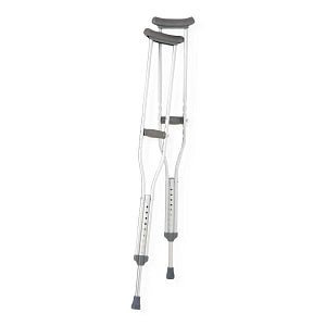 Breg Aluminum Pushbutton Crutches - Aluminum Pushbutton Crutches, Youth 4'6" to 5'2" - 100311-000