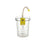 Bemis Mfg Quick-Fit Liner System - Quick-Fit Liner System 1, 500 cc Reusable Outer Canister with Yellow Bracket - 1500 01