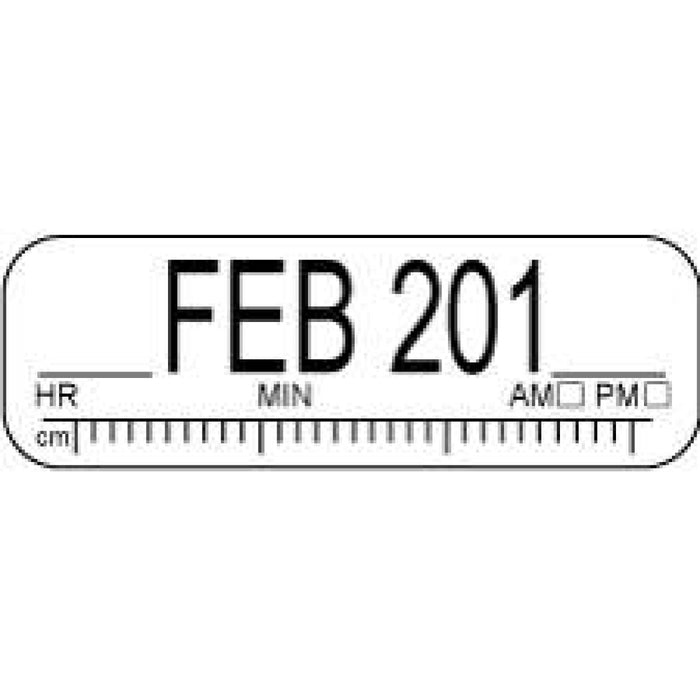 Label Paper Permanent ___Feb 201___ 1 1/2