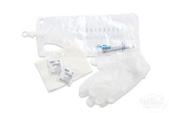 CR Bard Personal Hydrophilic Closed Catheter Kits - Indwelling Urinary Catheterization Kit with Collection Bag, 12 Fr, 5 cc - 63712
