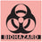 Label Paper Permanent Biohazard 1" Core 5" X 5 Fl. Red 250 Per Roll