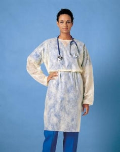 Busse Hospital Isolation Gowns - Isolation Gown with Cuffs, Poly Coated, Yellow - 203
