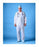 Busse Hospital Coveralls - Elastic Cuff Coveralls with Zipper, White - 215