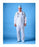 Busse Hospital Coveralls - Elastic Cuff Coveralls with Zipper, White - 215