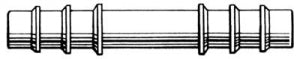 Busse Hospital Straight Connectors - Straight Connector, 1/4" - 514
