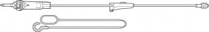 Baxter Healthcare Secondary Medication Set w/DUO-VENT Spike - Secondary Medication Set, IV, 60 GTT, 37" - 2H7463