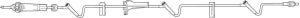 Baxter Healthcare Continu-Flo Solution Sets - CONTINU-FLO Solution Set, Nonvented, 3 CLEARLINK Luer Activated Valves, Backcheck Valve, 10 drops / mL, 109" - 2H8537