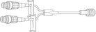 Y-Type Catheter Extension Set by Baxter