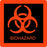 Centurion Centurion Laboratory Department Biohazard Labels - Fluorescent Red Biohazard Label - BHL355