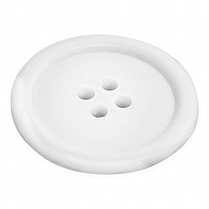 Bioseal Sterile Buttons - Sterile Surgical Button, White with 2 Holes, 1-1/8" - 19468/50