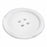 Bioseal Sterile Buttons - Sterile Surgical Button, White with 2 Holes, 1-1/8" - 19468/50