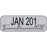 Label Paper Permanent ___Jan 200___ 1 1/2" X 1/2" Gray 500 Per Roll