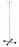 Blickman Chrome Four Leg IV Poles - STAND, IV, POLE, 2 HOOK, 4 LEG, CHROME - 0561305000