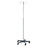 Blickman Health Aluminum Five Leg IV Pole - IV Pole, 5 Leg, 2 Hook, MR Conditional Swivel Casters - 7792MR-C