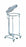Blickman Stainless Steel Hamper Stands - Stainless Steel Hamper, 28" Diameter, Stainless Steel Lid - 8773SS-LF