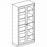 Blickman Health Ind Inc Stainless Steel Instrument Supply Cabinets - Instrument / Storage Cabinet, Stainless Steel, 5 Shelf, Hinged Door, 47" x 18" x 84" - L47HAS