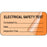 Label Self-Laminating Paper Removable Electrical Safety 1" 1/2" Core 2 X 1 Fl. Orange 1000 Per Roll