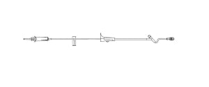 B Braun SafeDAY IV Administration Sets - SafeDAY Nonvented IV Set; 10 Drops per mL; 16 mL Priming Volume; SafeLine Injection Site 12" Above Distal End; SafeDAY Valve 6" Above Distal End; Sliding SPIN-LOCK Connector; 88"L - 352239