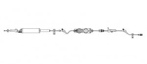 B Braun Medical Inc. Outlook Safety Infusion System Pump Set - Outlook IV Set wit 2 Caresite Burettes - 354215