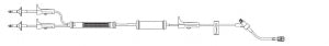 B Braun Medical Blood Sets with Caresite Injection Sites - Y Set with Caresite and Blood Filter, Hand Pump - 354218