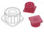 B. Braun Medical Admixture Accessories - Multi-Ad Luer Slip / Luer Lock Syringe Cap, Red - 418012