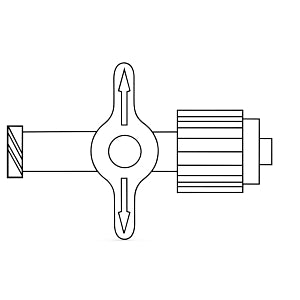 B Braun Medical Stopcock - Stopcock, 1-Way, Luer Lock Connector - 455980