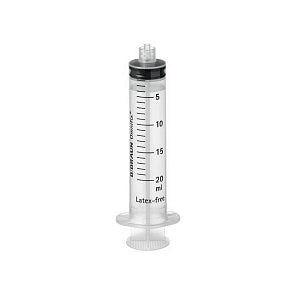 B Braun Medical OMNIFIX Syringe - Eccentric Sterile Syringe, 20 mL - 4616200V-02