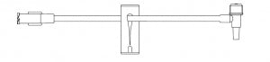 B Braun Medical Peripheral Standard Bore Extension Sets - Standard Bore Extension Set, T-Port - 471949