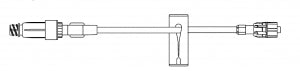 B Braun Standard-Bore Extension Set - Standard-Bore IV Extension Set with Bonded Ultrasite Valve, 6" - 473447