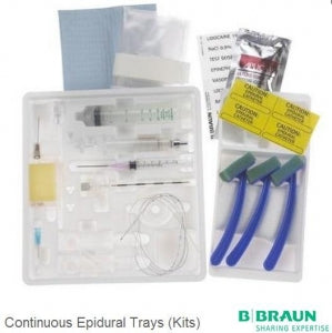 B Braun Anesthesia Epidural Trays - Epidural Anesthesia Tray with Tegaderm - 551858
