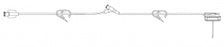 B Braun Medical WHIN Safe Huber Needle Sets w / Injection Site - WHIN SAFE Huber Needle Set with Open Y-Injection Site, 20G x 1" - 579114