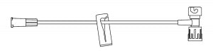 B Braun Medical Inc. Extension Sets with SAFELINE Split-Septum Injection Sites - Extension Set, Micro Bore, Safeline Split Septum, Female Adapter, 6" Long - NF1330