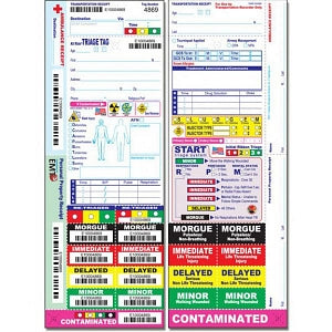 Disaster Management All Risk Triage Tags - TAG, TRIAGE, ALL RISK - DMS-05006