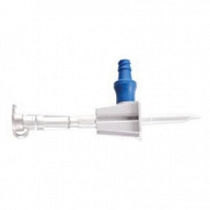 ICU Medical Bags Spikes with Integrated Clave - Add-On Bag Spike Set with Clave, 8" - CLH-12