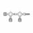 ICU Medical IntraLock Stopcock - Intralock Stopcock, 4-Way, 2 Gang, with Rotating Luer - SF4115
