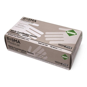 Ansell Nitrile Smooth Examination Gloves - Smooth Nitrile Exam Gloves, Light Blue, Size M - 72-90502