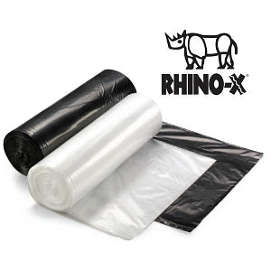 Berry CORELESS ROLLS Rhino-X Black - Rhino-X High Density HMW-HDPE Can Liner, Coreless Roll, Black, 40" x 48", 40-45 gal., 19 Micron - HR404819B