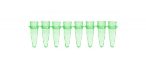 Bio Plas Thin Wall Micro Tubes - TUBE, MICRO, THIN WALL, 0.2ML, 8 TB, GREEN - 5010-5