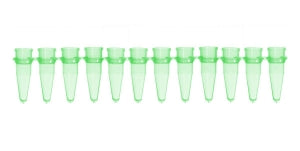 Bio Plas Thin Wall Micro Tubes - TUBE, MICRO, THIN WALL, 0.2ML, 12 TB, GREEN - 5020-5