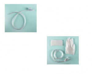 CR Bard Plastic Catheters and Kits - Open-Suction Tracheal Catheter with CATH N SLEEVE, 2 Vinyl Gloves, 8 Fr. - 0089280