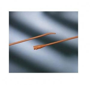 CR Bard Red Rubber Coude Tiemann Urethral Catheters - Coude Tip Tiemann Urethral Catheter, Sterile, 26 Fr - 010126